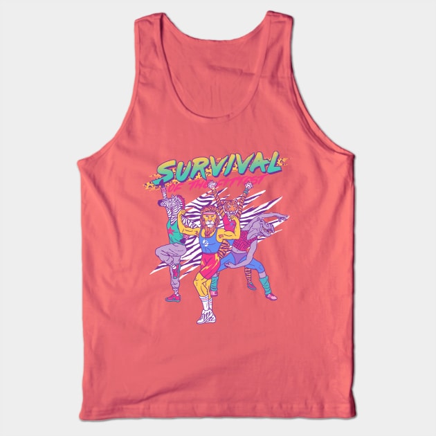 Survival Of The Fittest Tank Top by Hillary White Rabbit